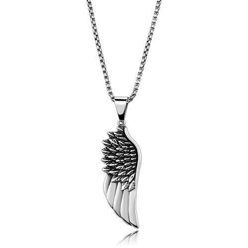 JCE2002 High polished (no plating) Stainless Steel Necklace with No Stone