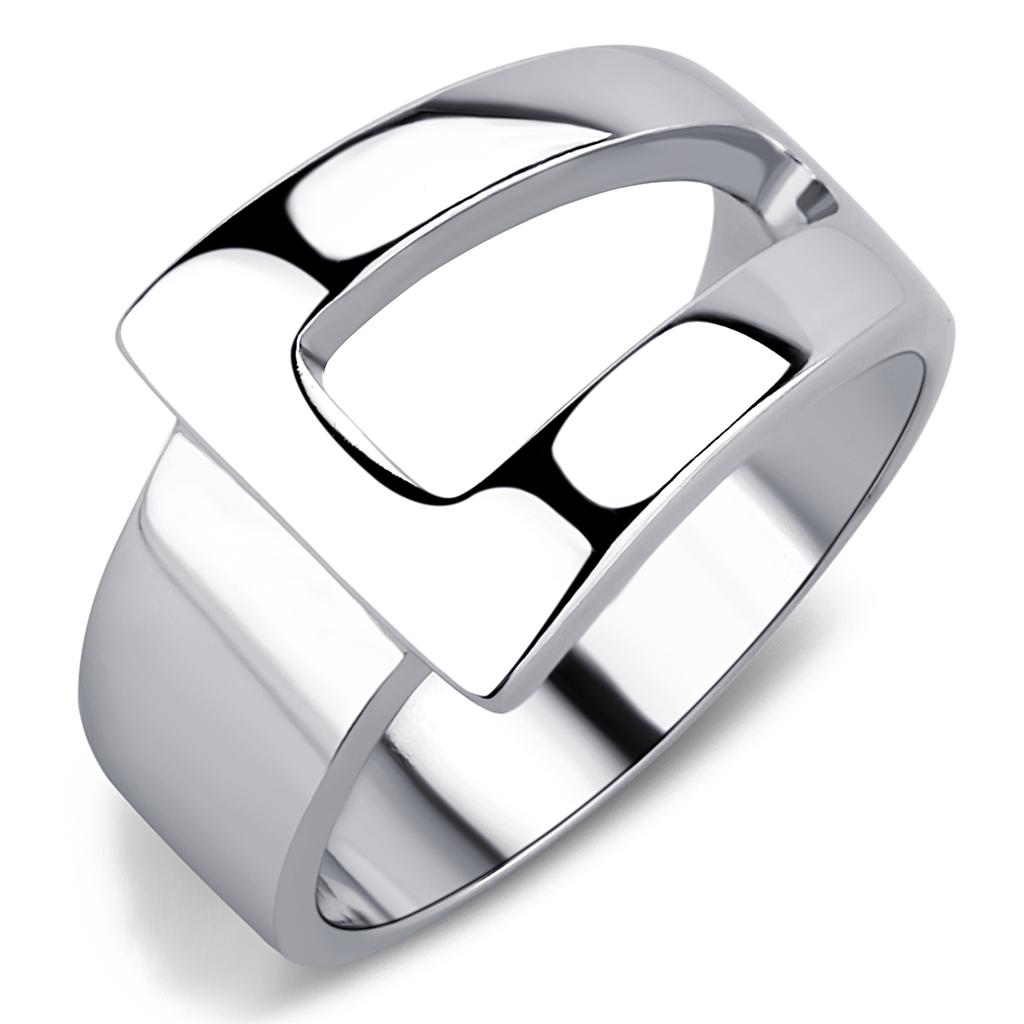 JCE3438 High polished (no plating) Stainless Steel Ring with No Stone